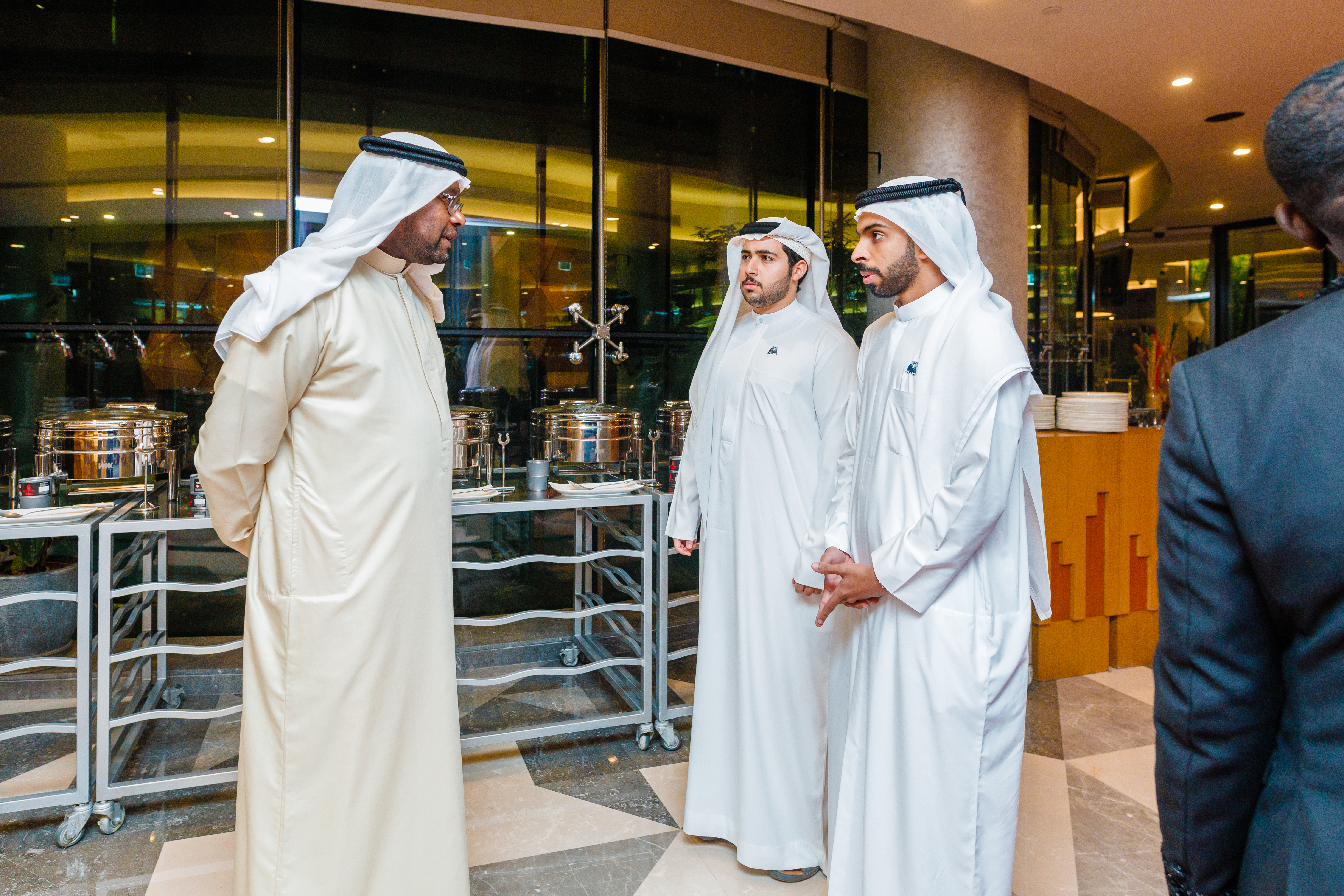 C-level executives in formal networking session